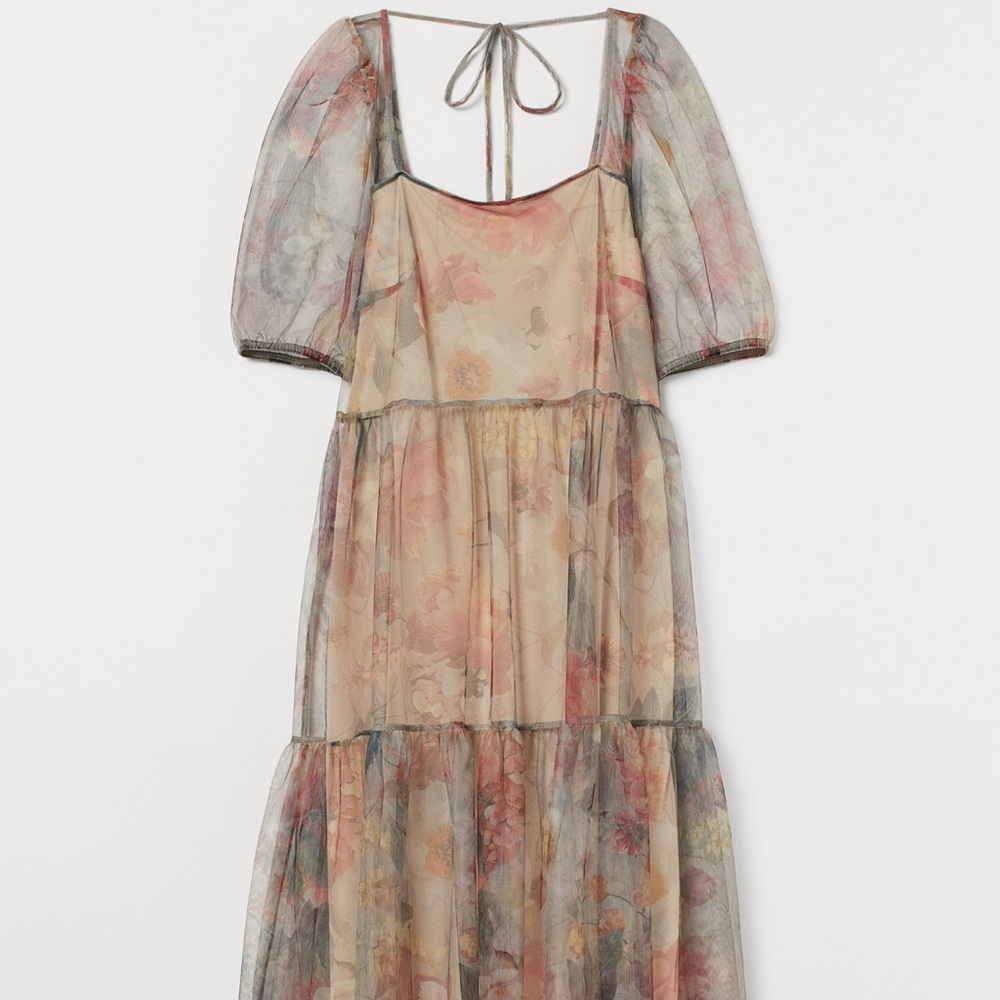 NWOT H&M mesh floral dress